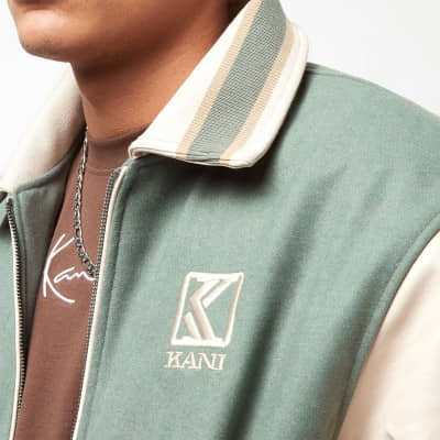 Chaqueta varsity Karl Kani KA5188-6075236 Verde Green KA5188-6075236 Chaquetas Karl Kani