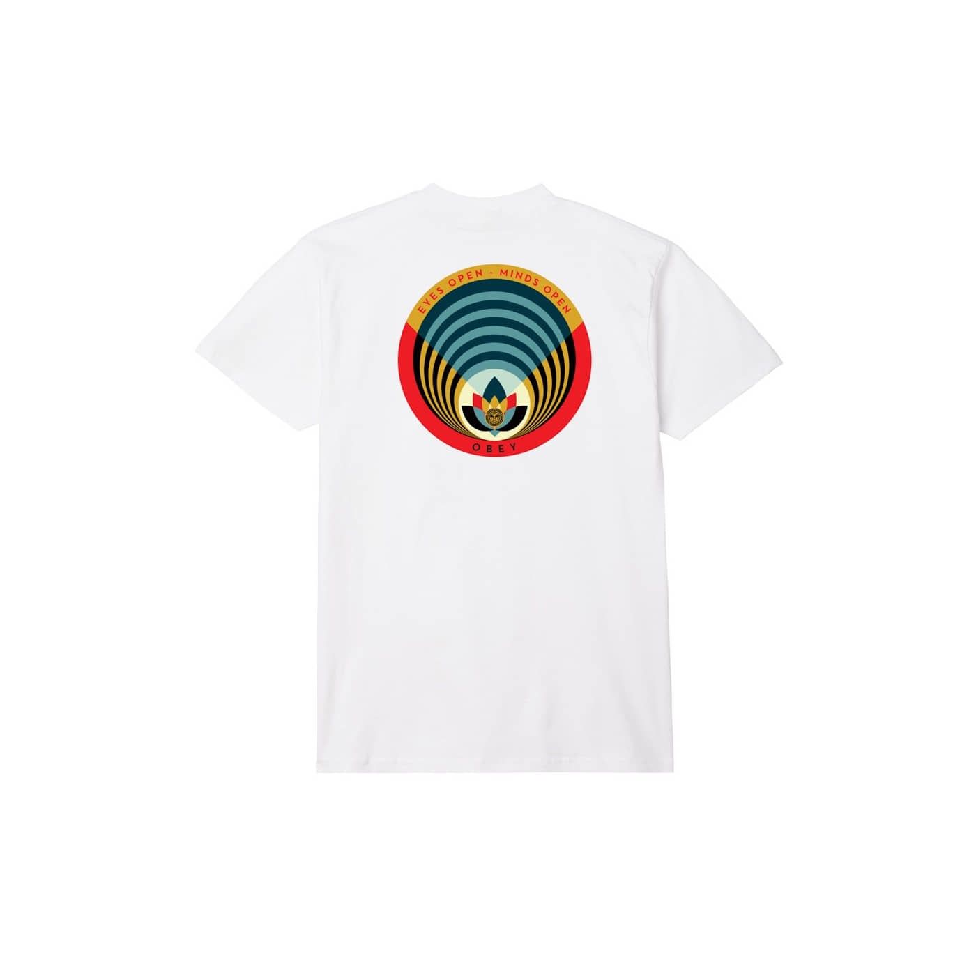 Camiseta OBEY open eyes open minds open White 165263793-WHT Tshirts Obey 