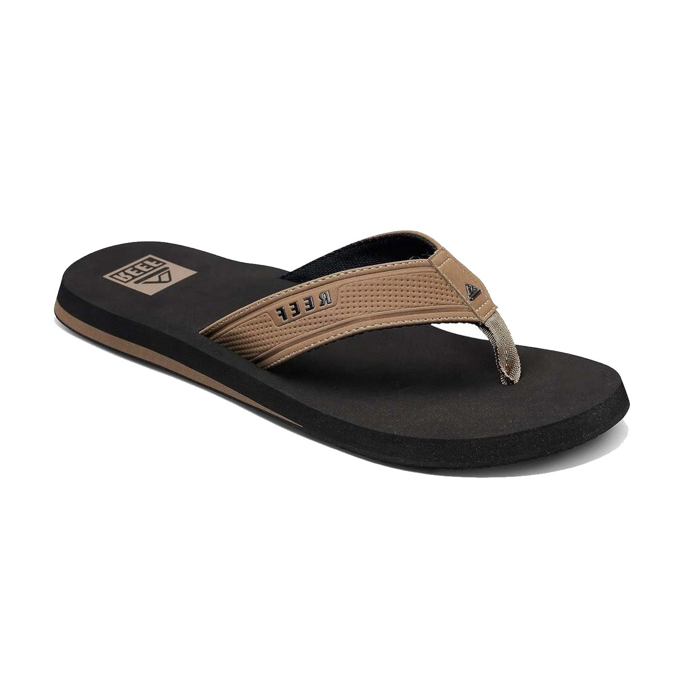 Chanclas Reef The Layback Black Tan Negro Marrón REEF-CJ4365-BLK-TAN Chanclas Reef