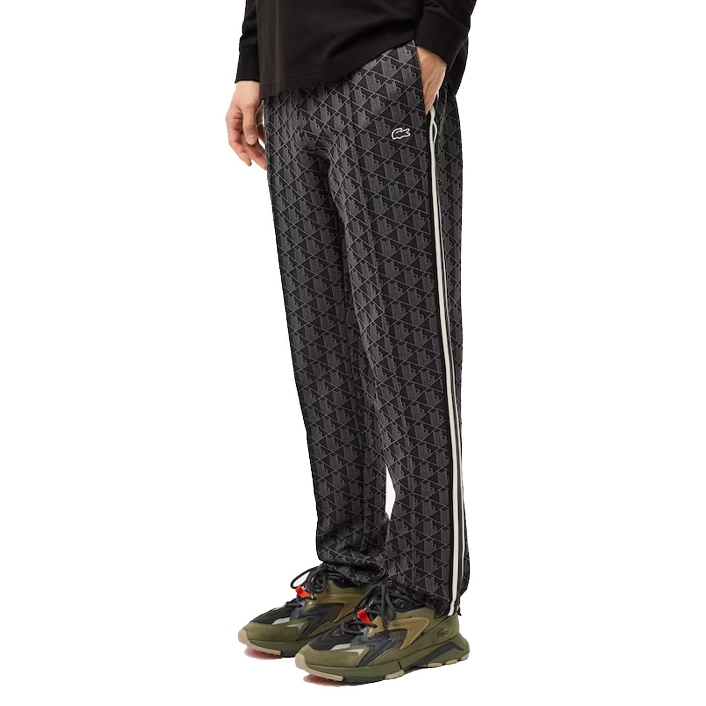 Pantalon Lacoste Chandal Paris con Monograma De Jacquard Blue XH1440-4PC pantalón Jogger y chandal Lacoste