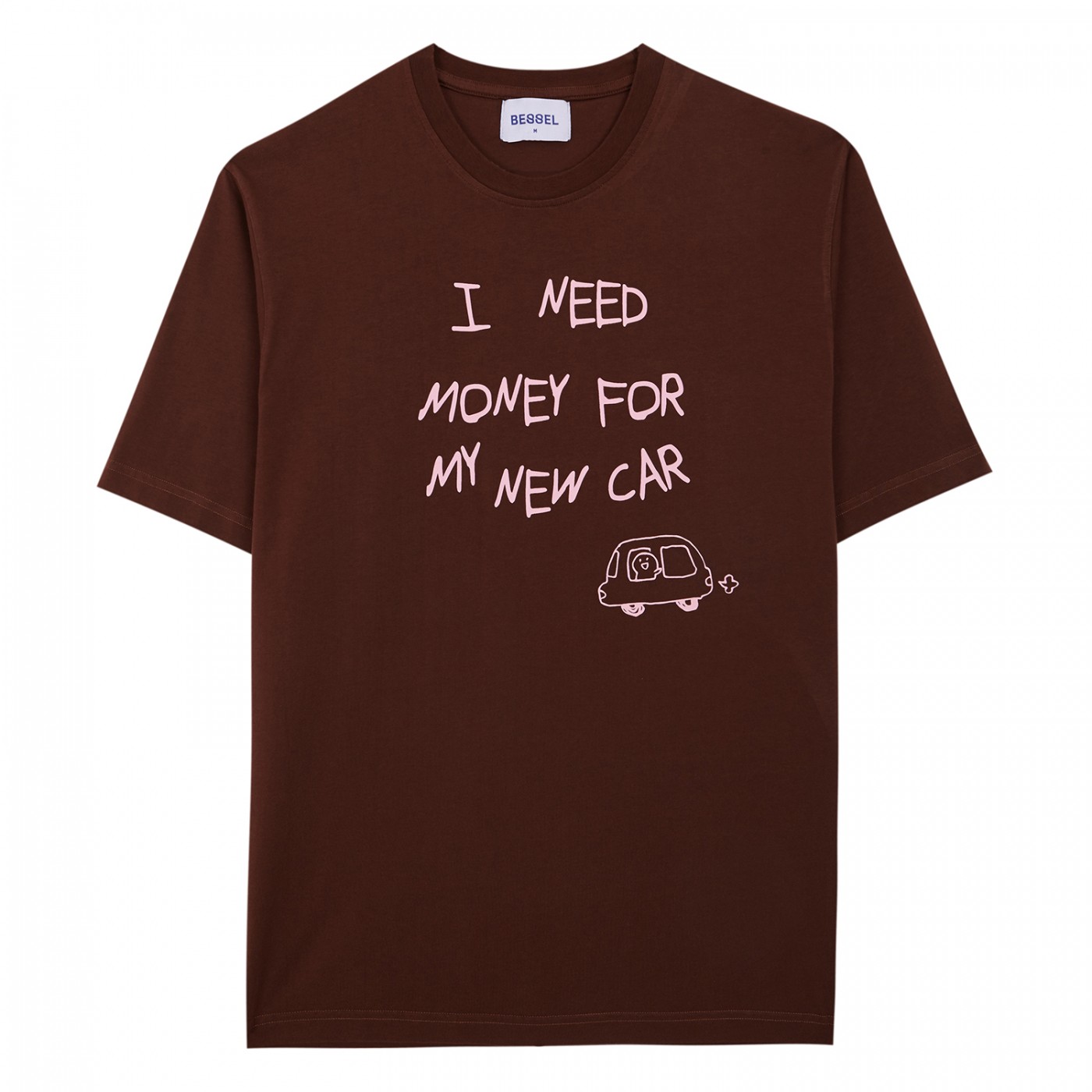 Camiseta Bessel Need Money Tee Marron Chocolate Brown REVISAR BTS004F24 Camisetas Bessel